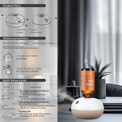 Rechargeable waterless scent - rechargeable,
